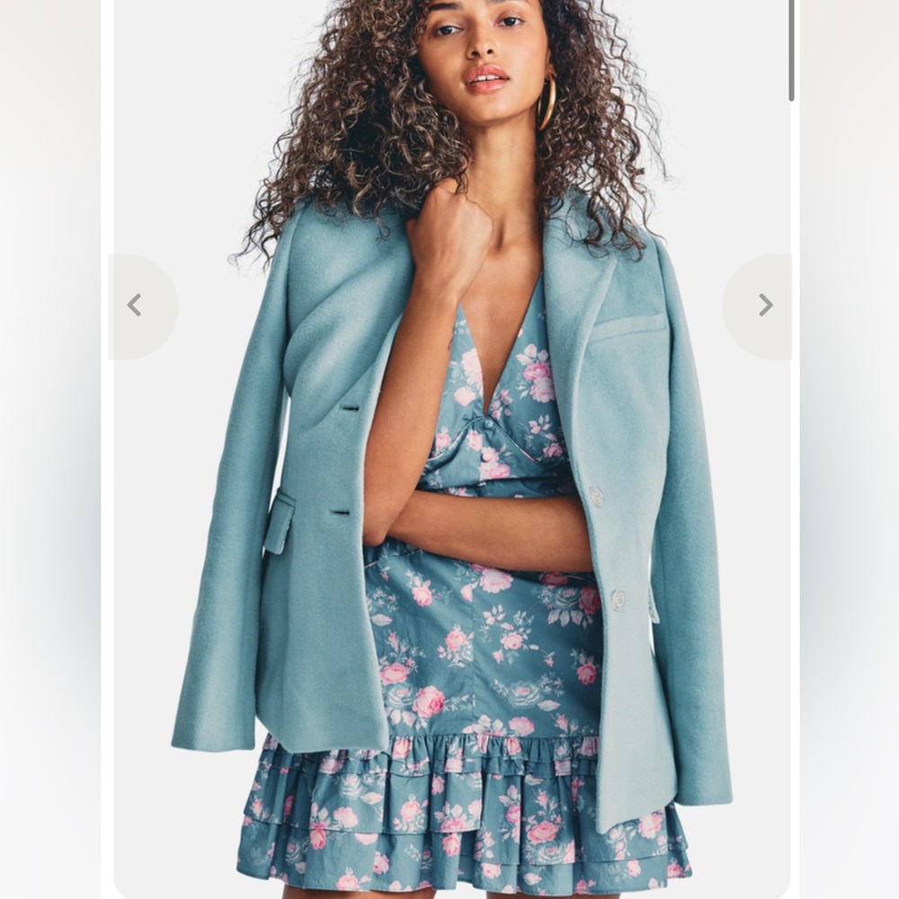 LoveShackFancy Blue Blazer